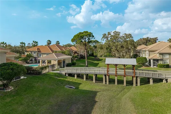 an aerial view of multiple house