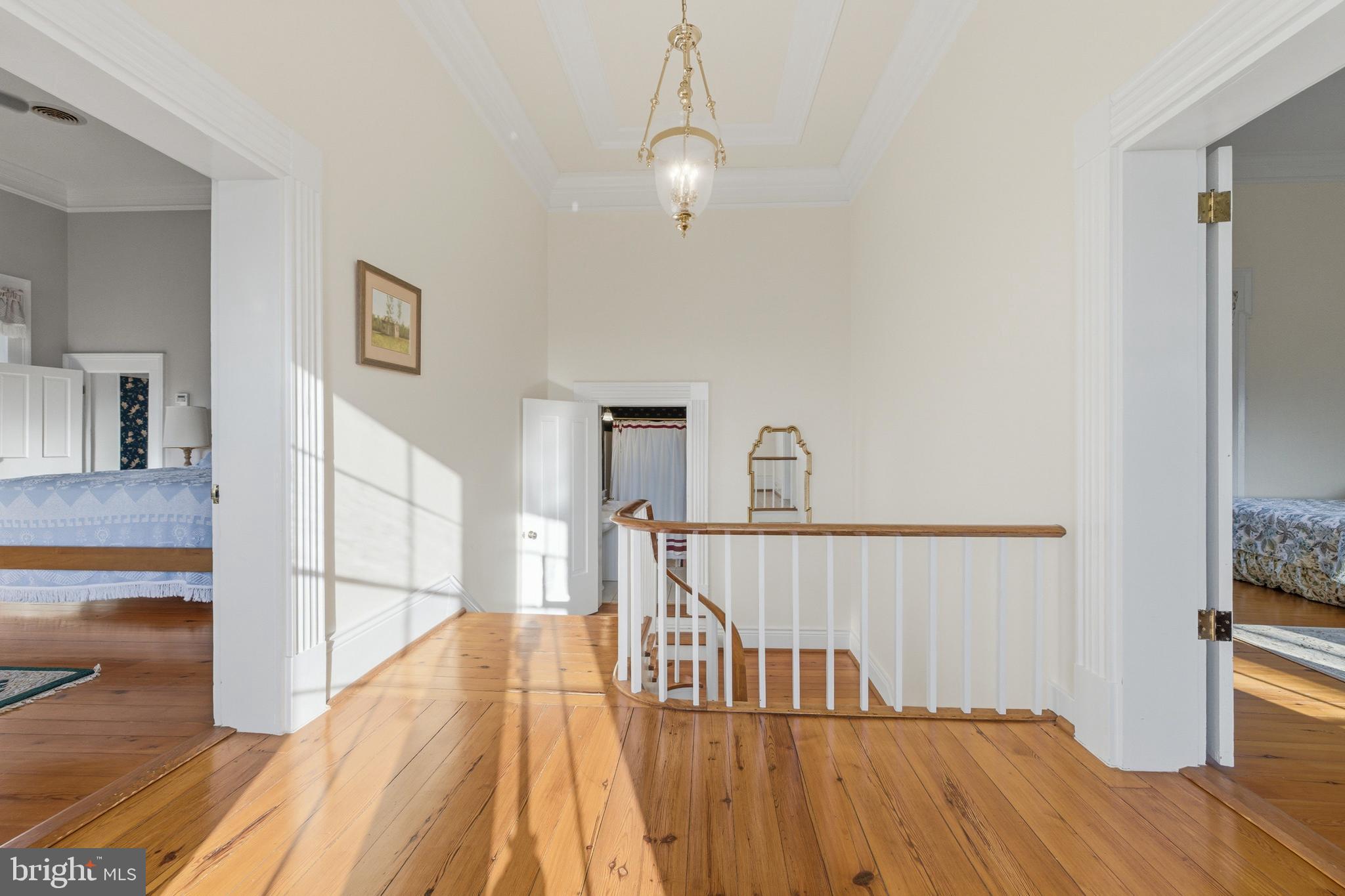 5329 Farmview Road Stanley, VA 22851 - Photo 36 of 111 a view of a room with wooden floor and stairs