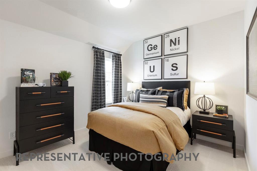4415 Azalea Trail Oak Point, TX 75068 - Photo 19 of 38 a bedroom with a bed and a dresser