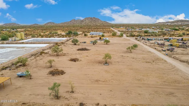 a view of city and mountain