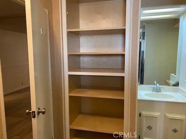 a bathroom with a vanity
