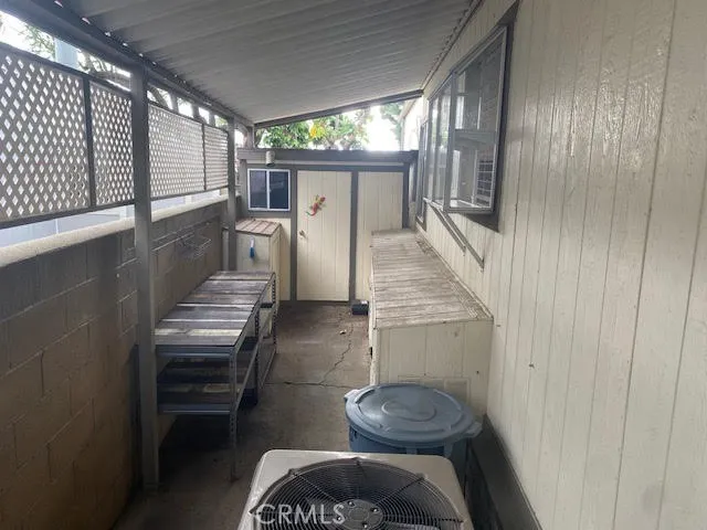 a room with storage and utility