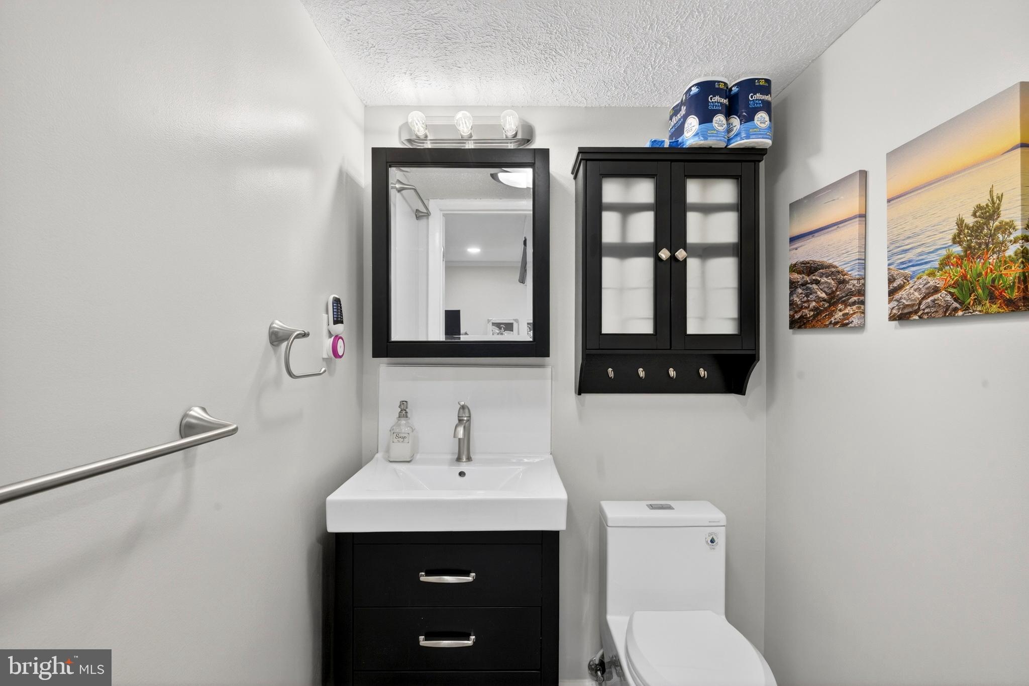 8373 Magic Leaf Road Springfield, VA 22153 - Photo 55 of 69 a bathroom with a toilet sink and mirror