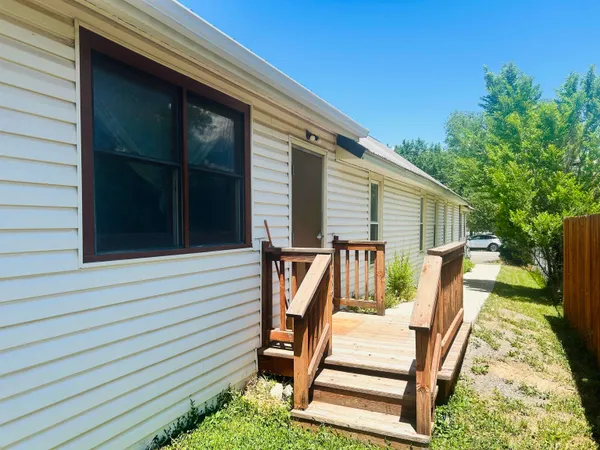 a view of outdoor space and deck