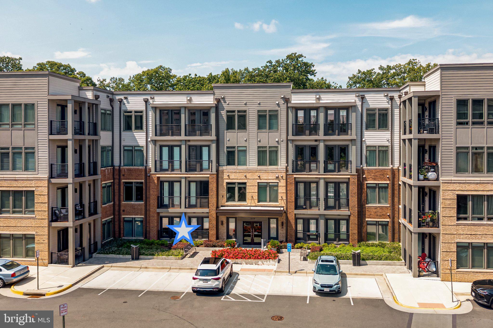 1669 Bandit Loop, Unit 103A Reston, VA 20190 - Photo 1 of 15 First floor condo, Blue star represents location.