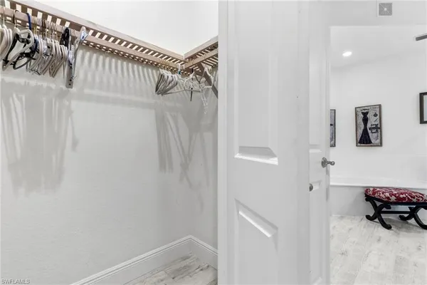 a view of walk in closet