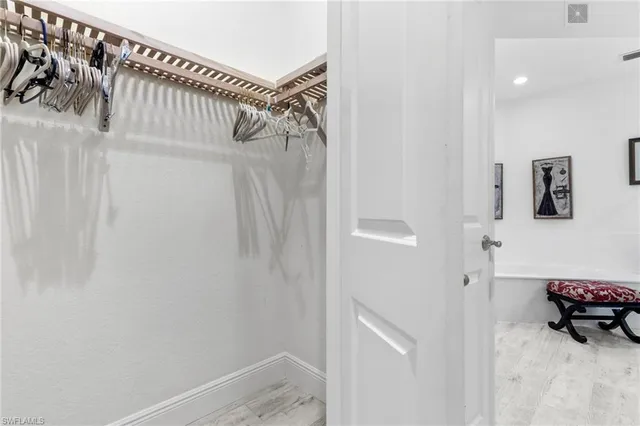 a view of walk in closet