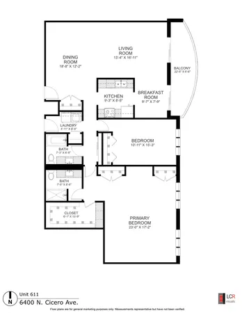 $299,000 | 6400 North Cicero Avenue, Unit 611, Lincolnwood, IL 60712