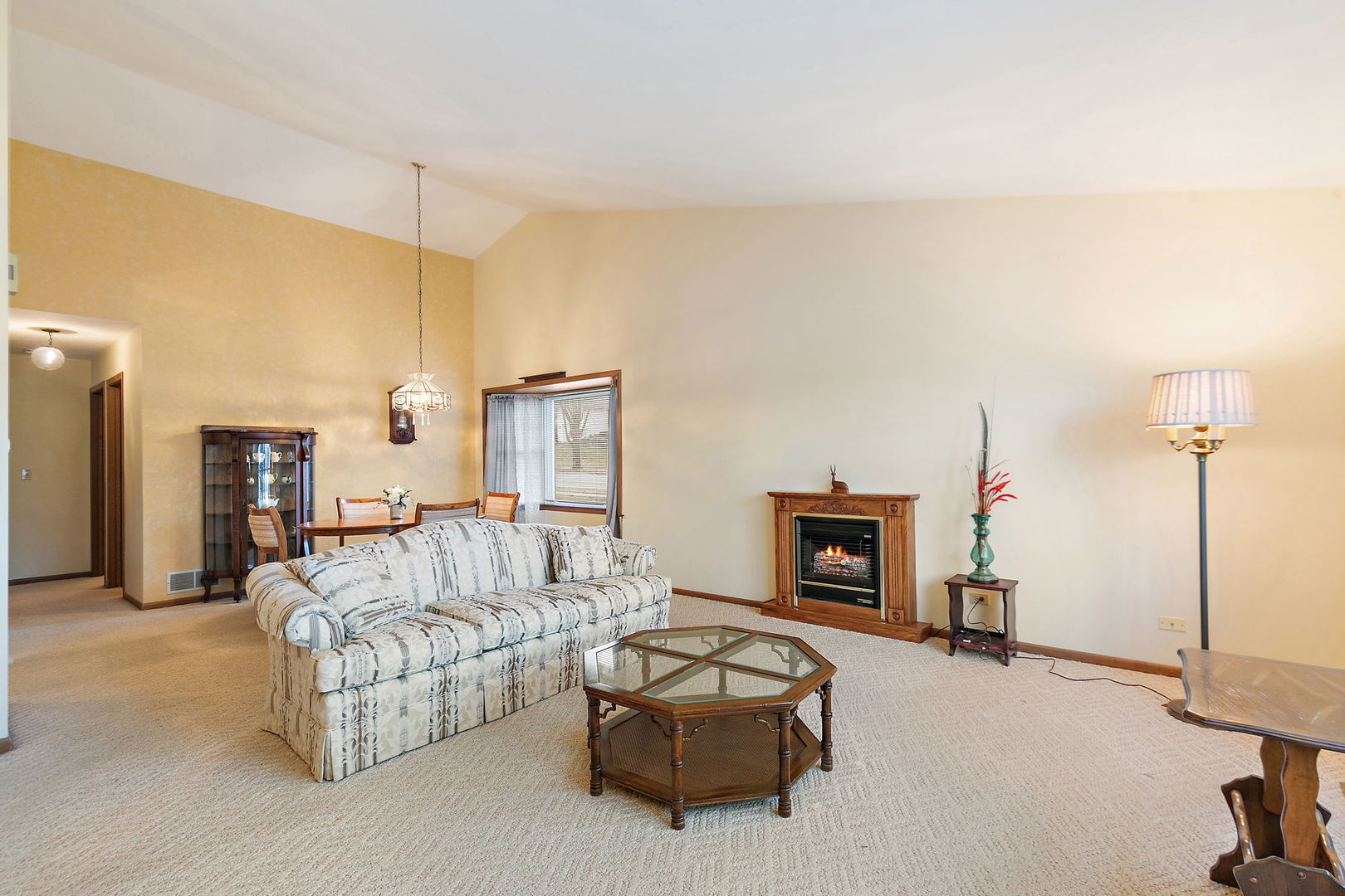 682 Alice Place, Unit 682 Elgin, IL 60123 - Photo 5 of 18 a living room with furniture and a fireplace