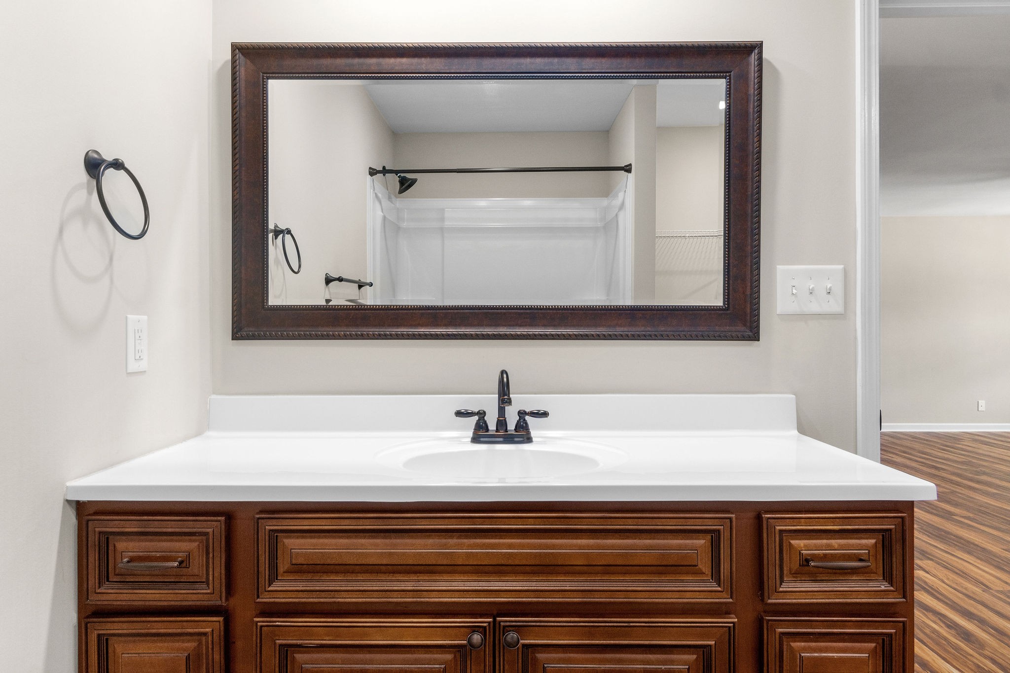 1709 Evans Road, Unit B Clarksville, TN 37042 - Photo 17 of 24 a bathroom with a sink and a mirror