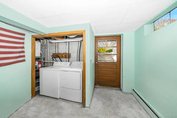 a room with storage and utility