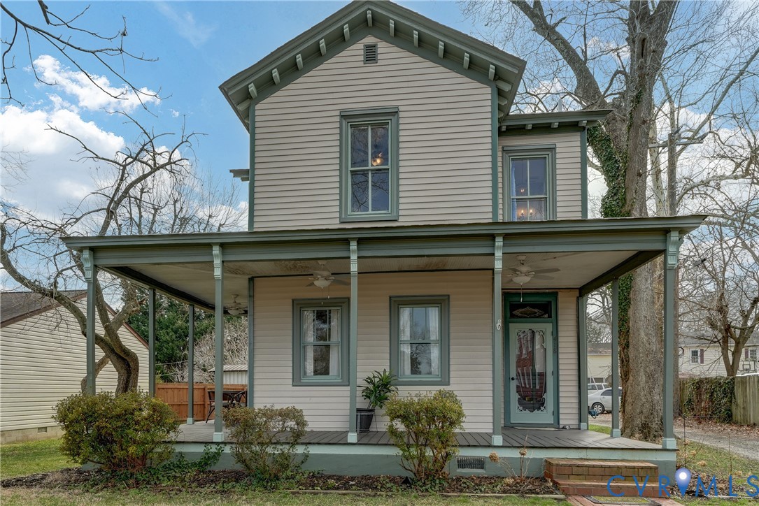 a front view of a house