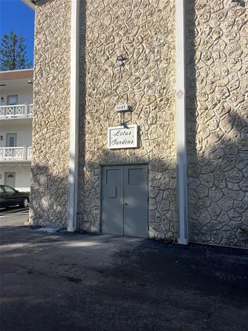 a front view of a building