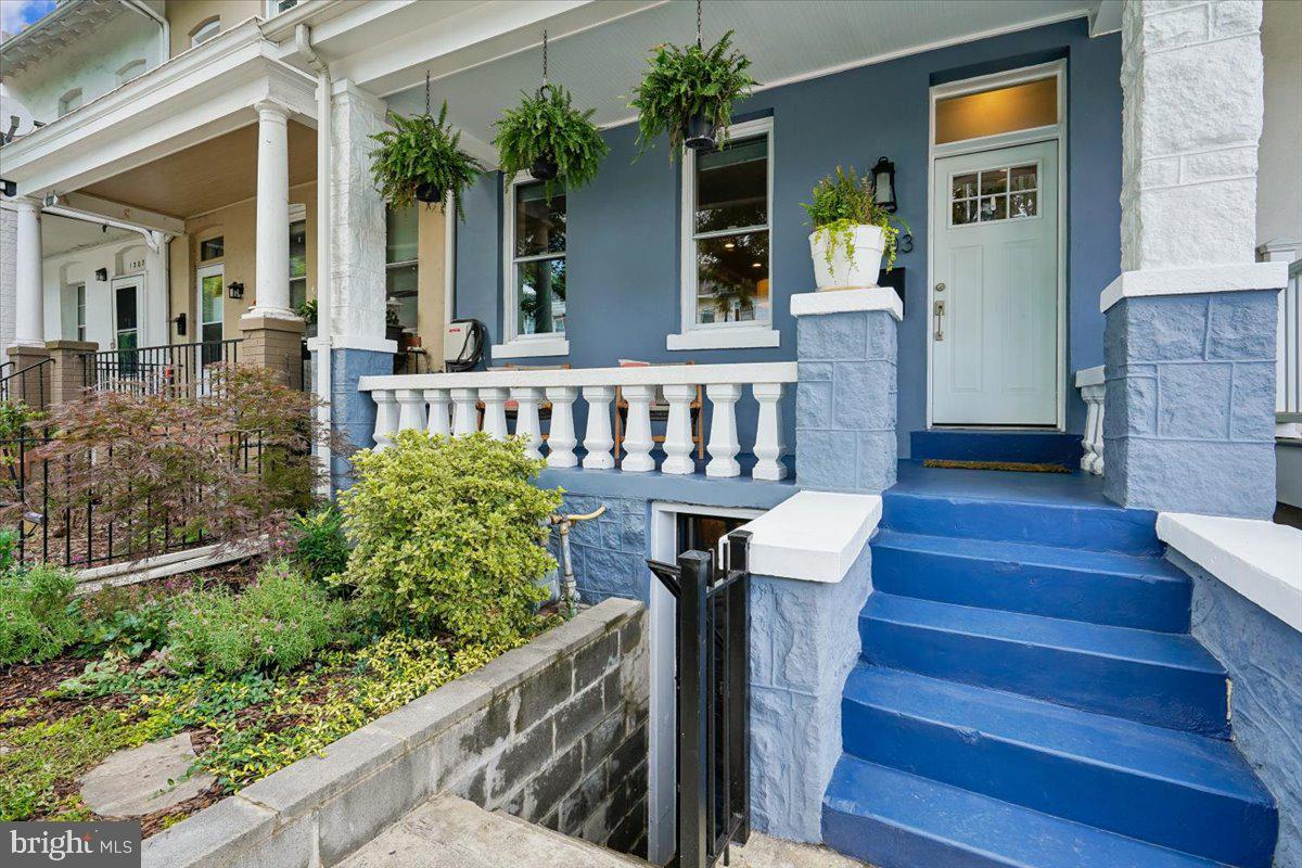 1203 Staples Street Northeast Washington, DC 20002 - Photo 47 of 51 Charming entrance with vibrant greenery.