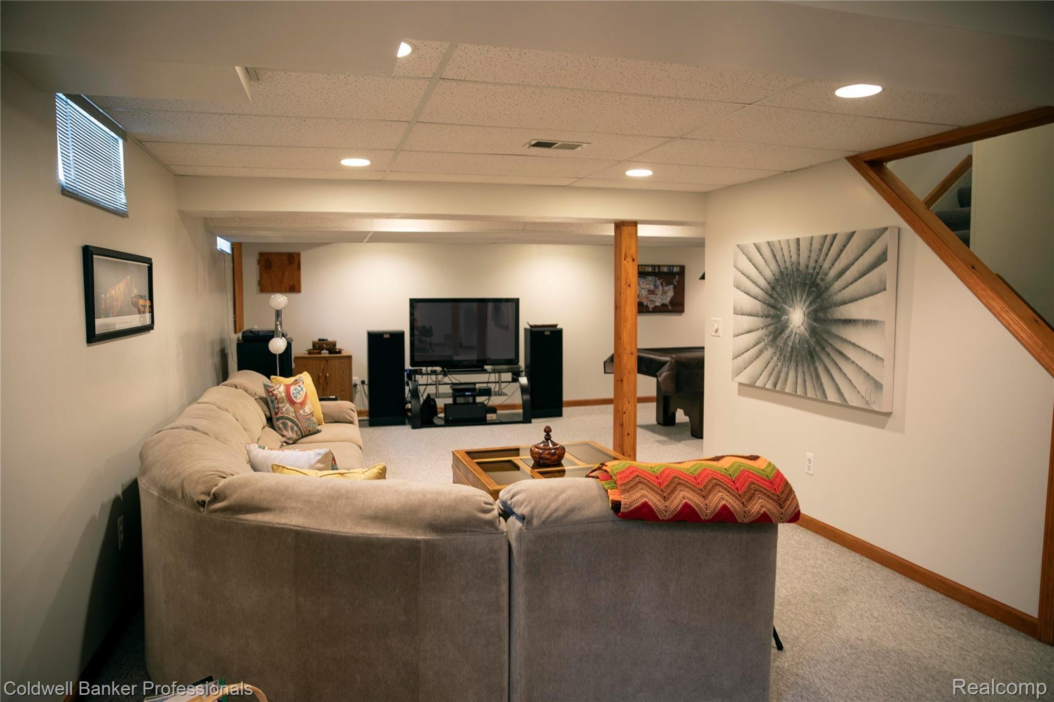 3216 Primrose Drive Rochester, MI 48307 - Photo 24 of 39 Wonderful finished family room with negotiable pool table.