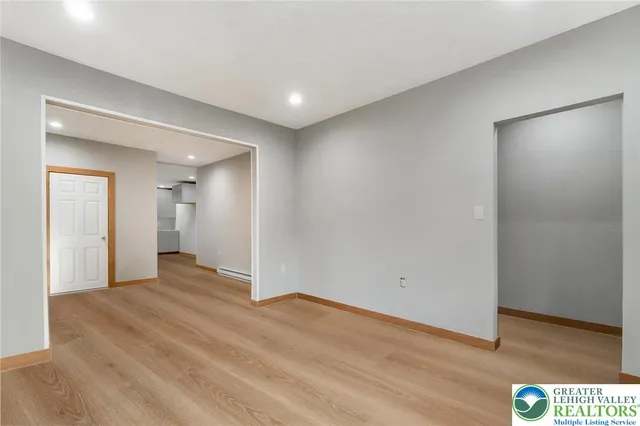 a view of an empty room