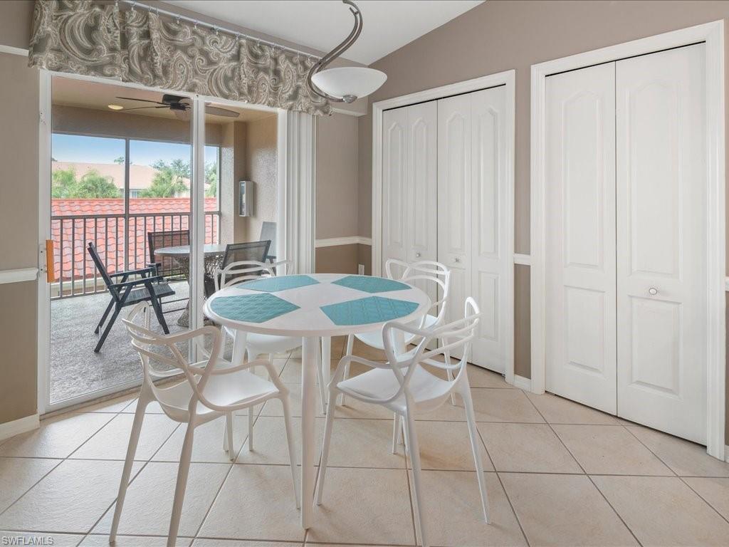 2810 Cypress Trace Circle, Unit 2127 Naples, FL 34119 - Photo 7 of 28 a dining room with furniture and window