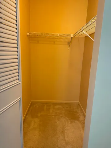 a view of small space with empty door