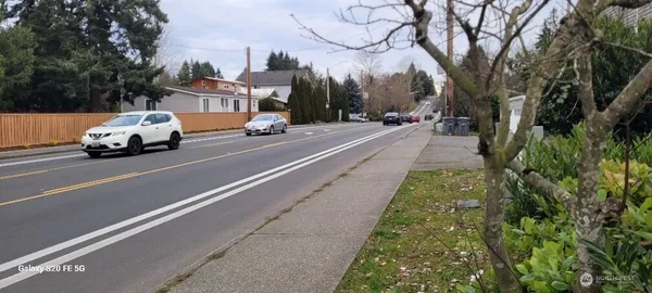 a car parked on the side of a street