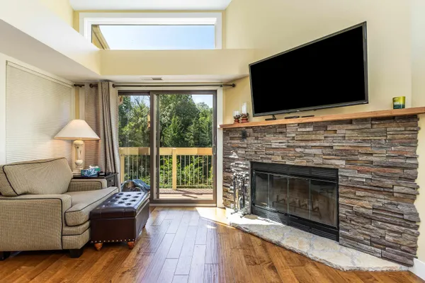 a outdoor space with a couch