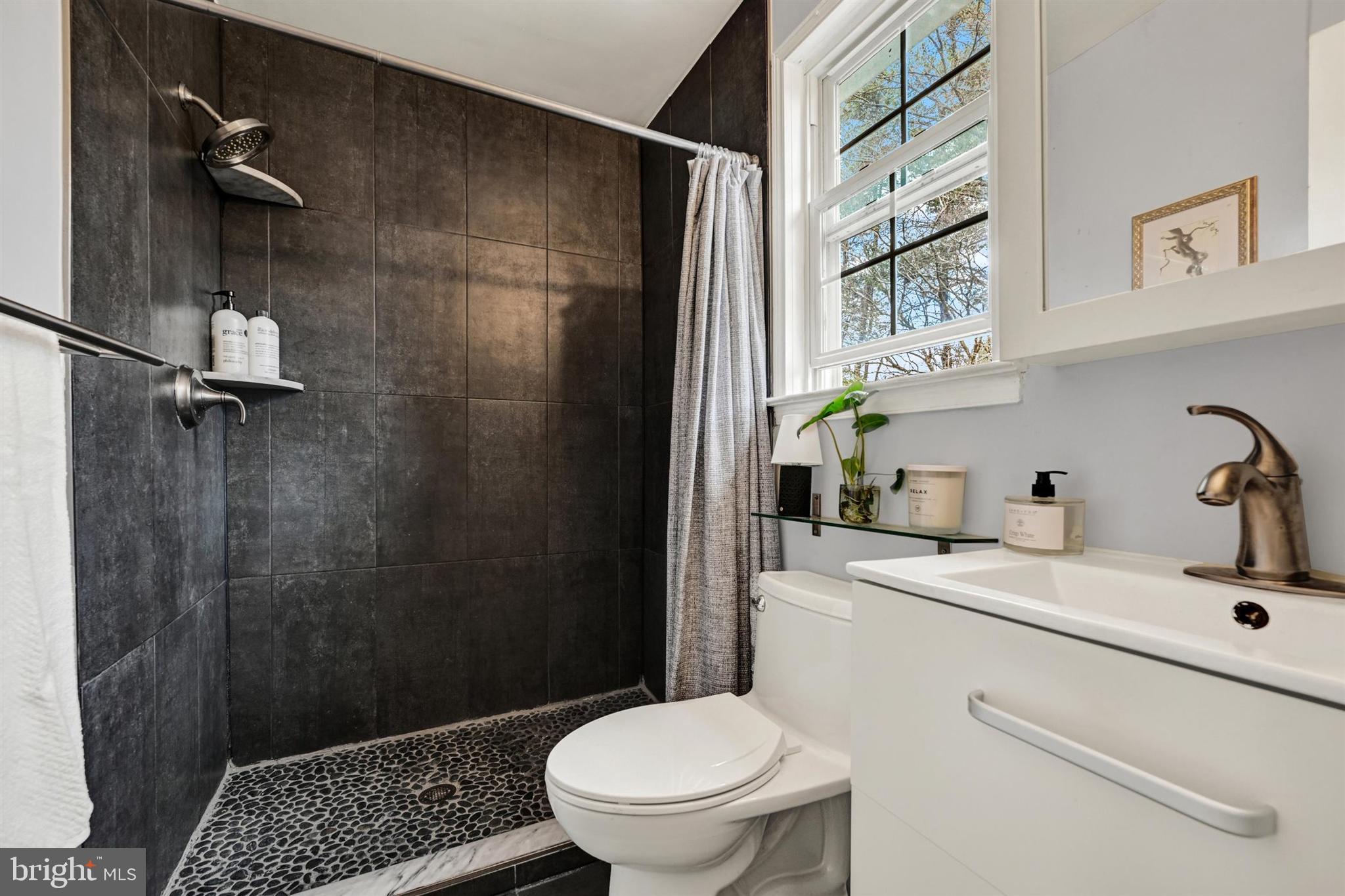 9206 Muskogee Place Adelphi, MD 20783 - Photo 30 of 43 a bathroom with a sink a toilet and shower