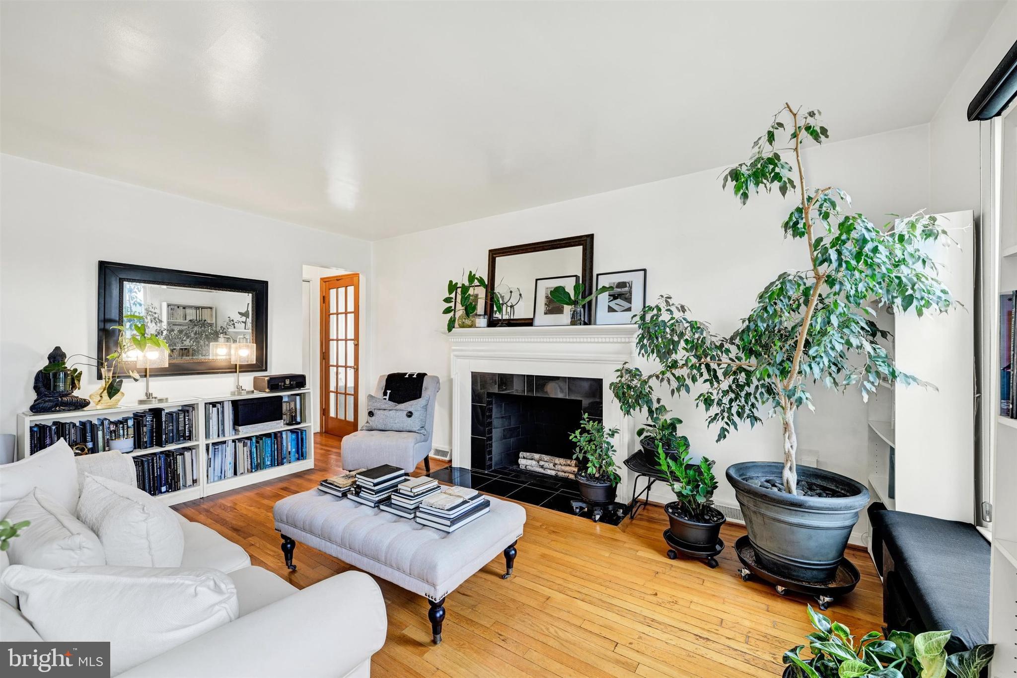 9206 Muskogee Place Adelphi, MD 20783 - Photo 4 of 43 a living room with furniture and a fireplace