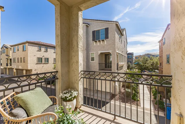 a view of balcony with couch