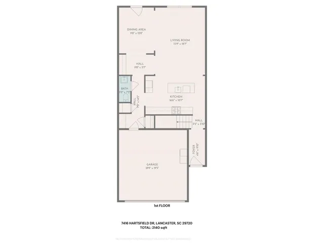 $374,900 | 7416 Hartsfield Drive, Lancaster, SC 29720