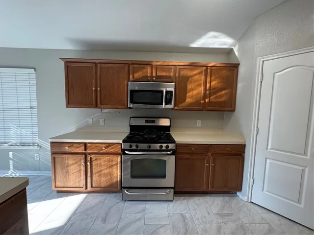 a view of a room with natural light