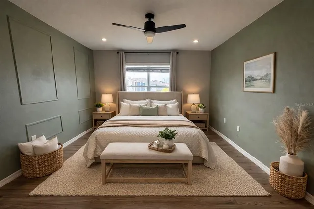 a view of a lake from a window