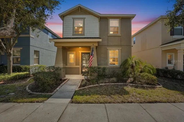 a front view of a house