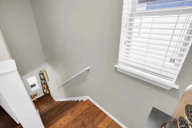 a view of balcony with furniture