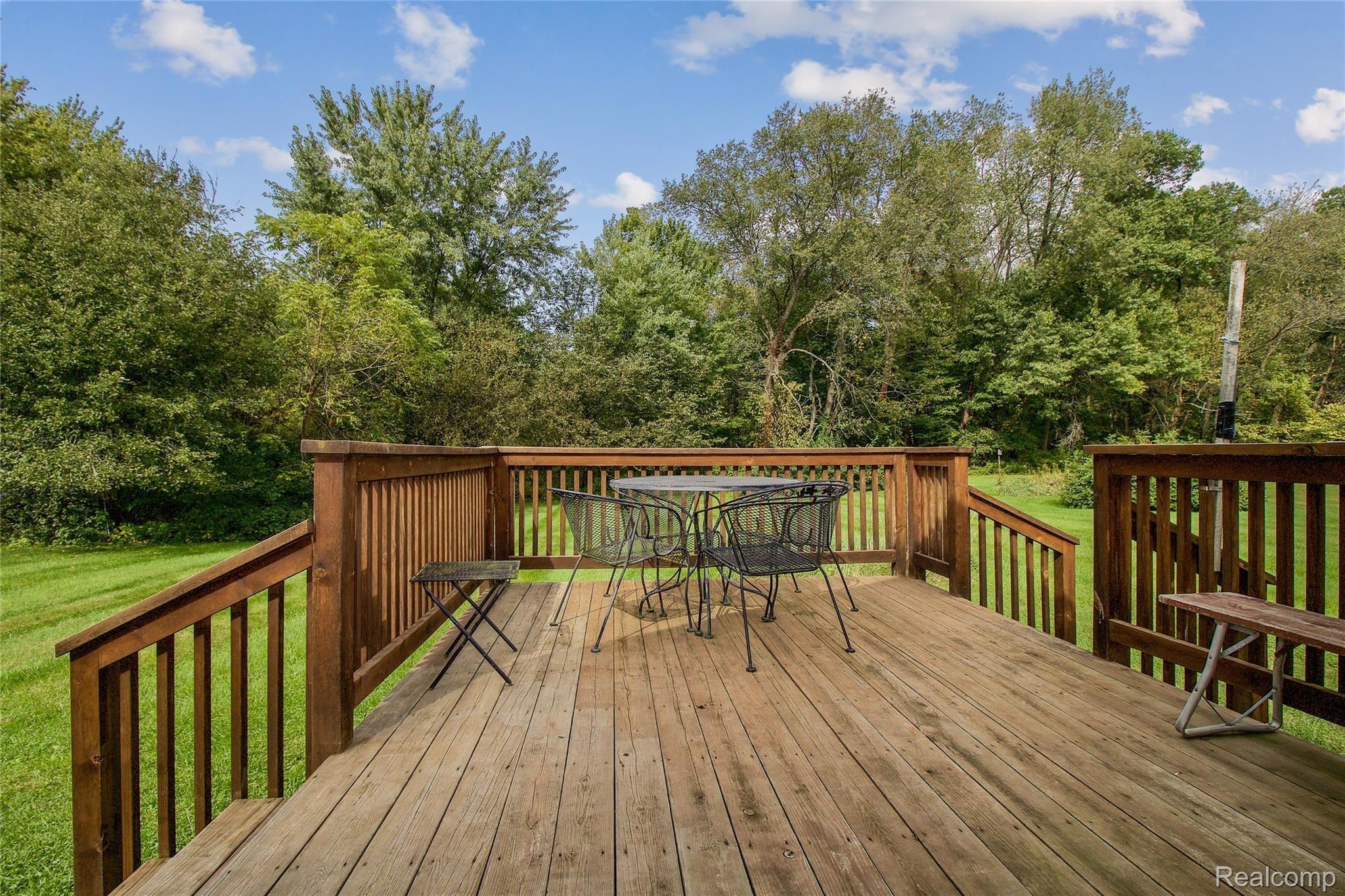 4270 West Commerce Road Milford, MI 48380 - Photo 4 of 30 Backyard view from the deck