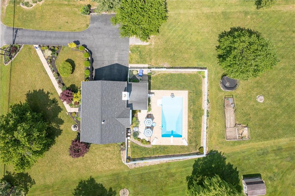 463 Myoma Road Mars, PA 16046 - Photo 34 of 35 an aerial view of a house with a swimming pool