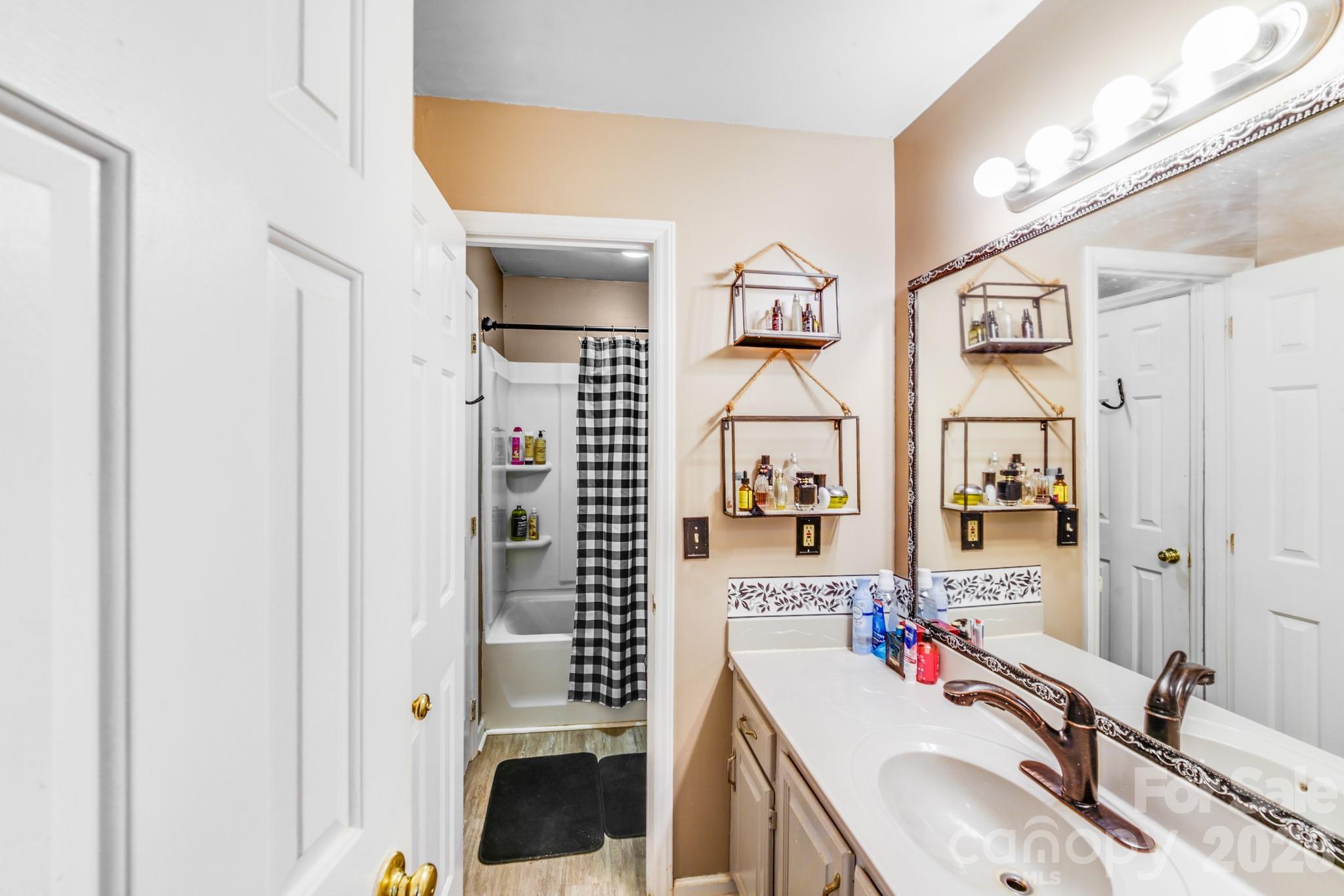 2116 Bon Villa Way Fort Mill, SC 29708 - Photo 19 of 28 a bathroom with a sink and a mirror