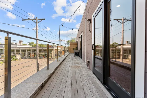 a view of a balcony