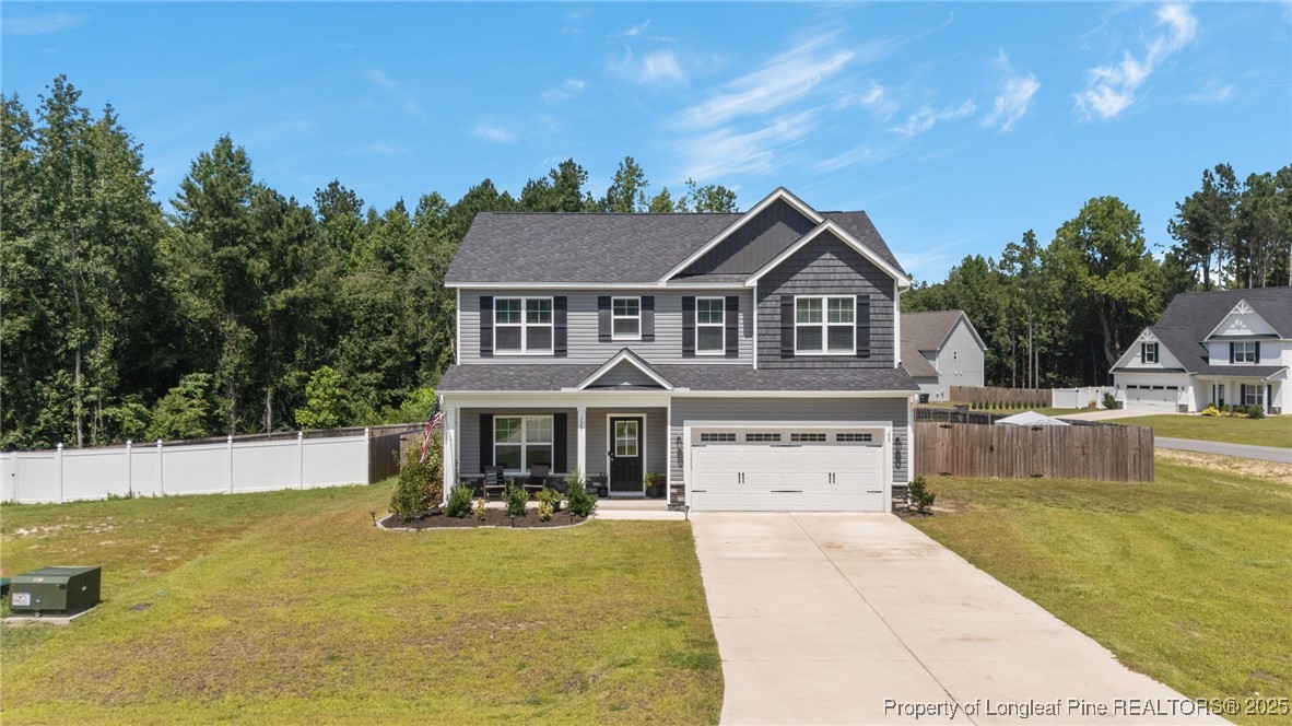 a front view of a house with swimming pool
