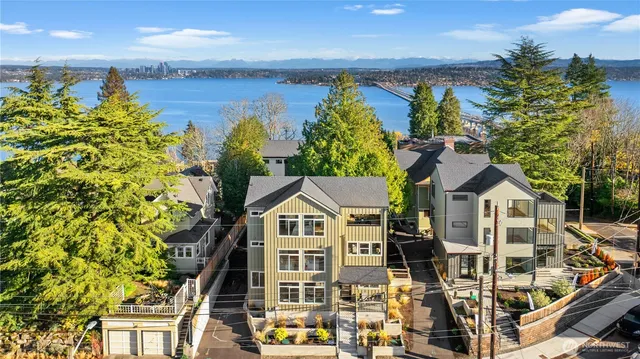 a view of a city with tall buildings