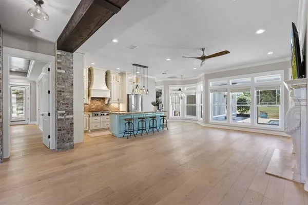 a bathroom with a shower and a sink