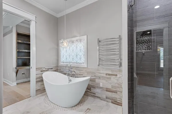 a view of a house with backyard and a tree