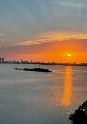 a view of an ocean and beach