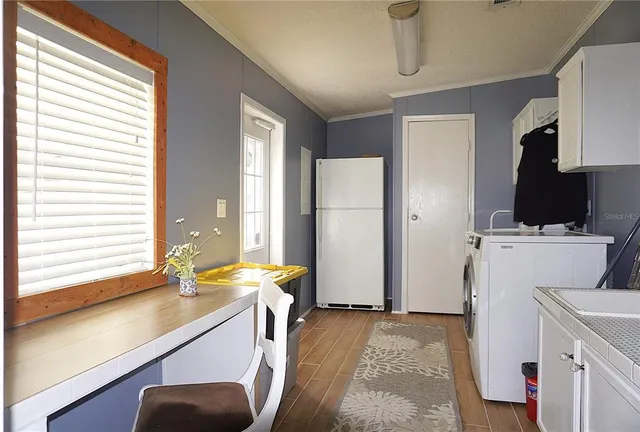 a room with storage and utility