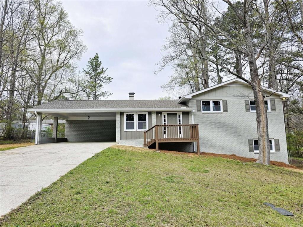 6470 Michell Way Douglasville, GA 30135 - Photo 1 of 41 front view of a house with yard