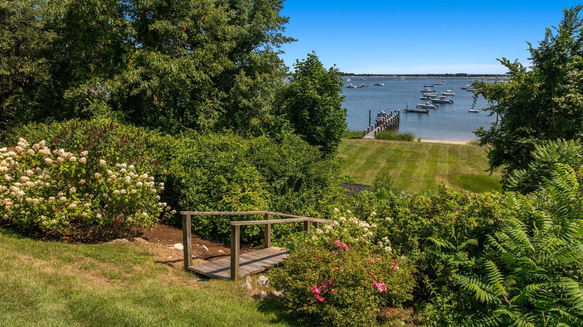 916 Main Street Cotuit, MA 02635 - Photo 20 of 22 an aerial view of a garden with houses