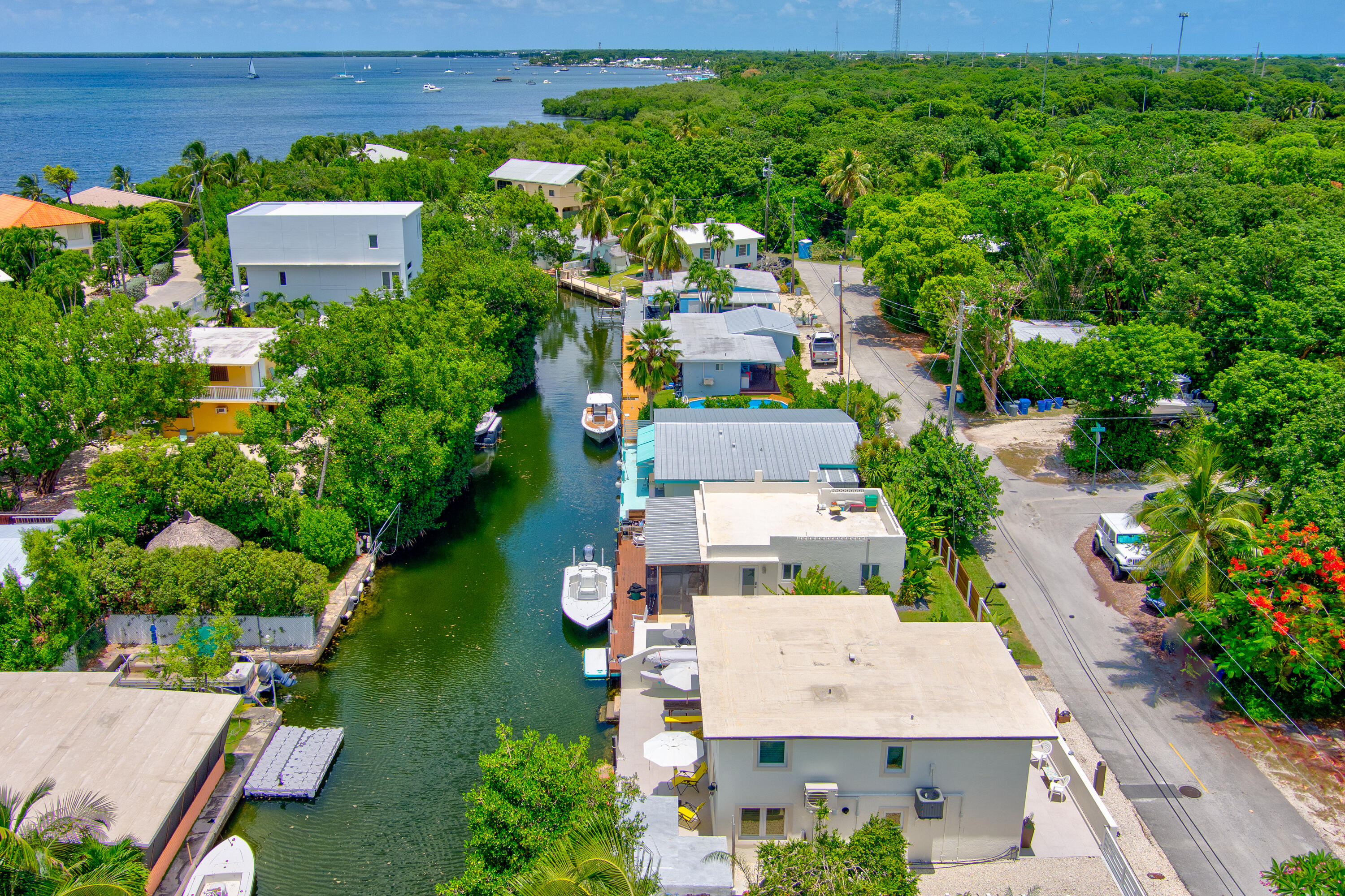 129 Pirates Drive Key Largo, FL 33037 - Photo 35 of 42 an aerial view of a house with a garden