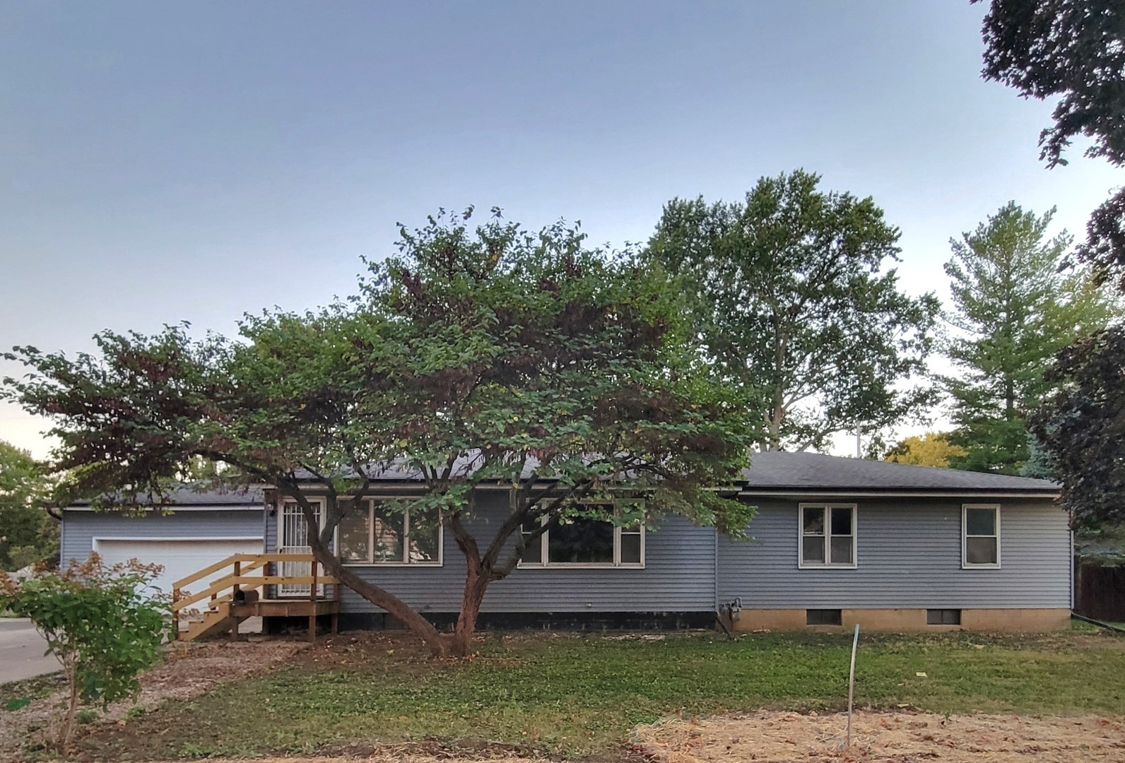 front view of house with a yard