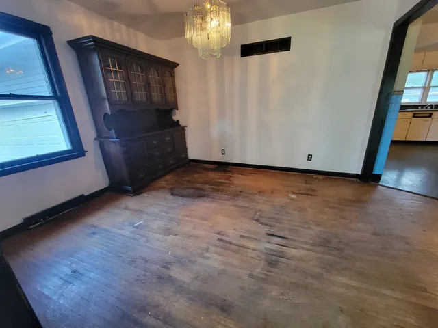 a view of a room with window