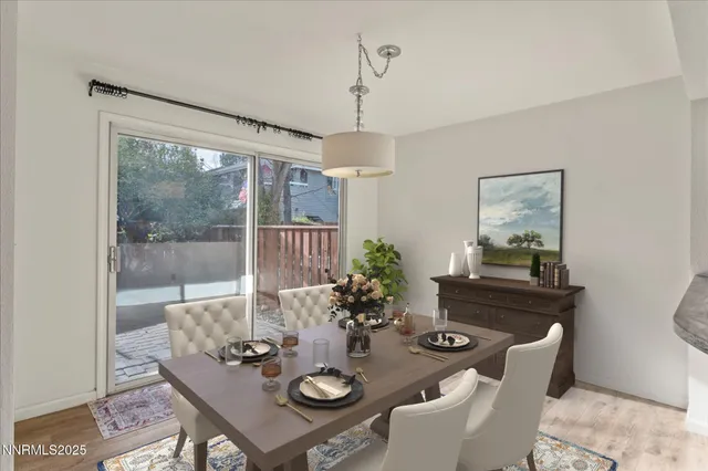 a view of kitchen and hall with furniture