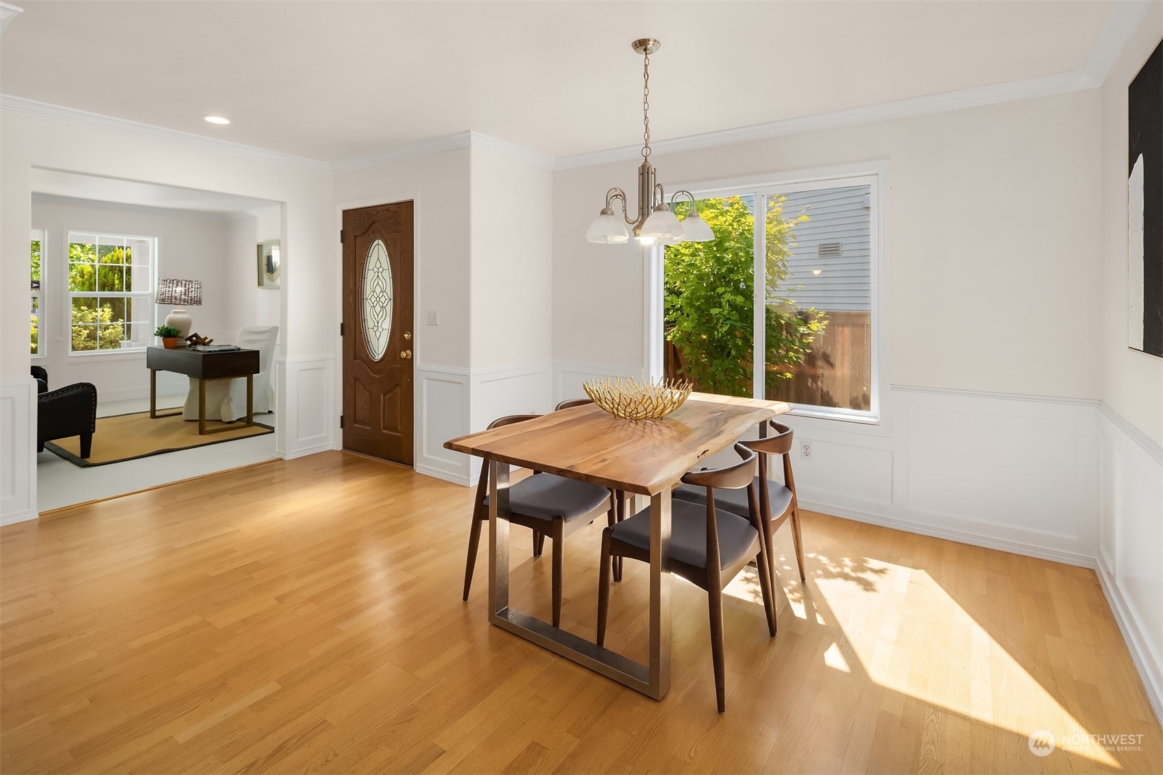 9222 Northeast 173rd Place Bothell, WA 98011 - Photo 11 of 37 a view of a dining room with furniture window and wooden floor
