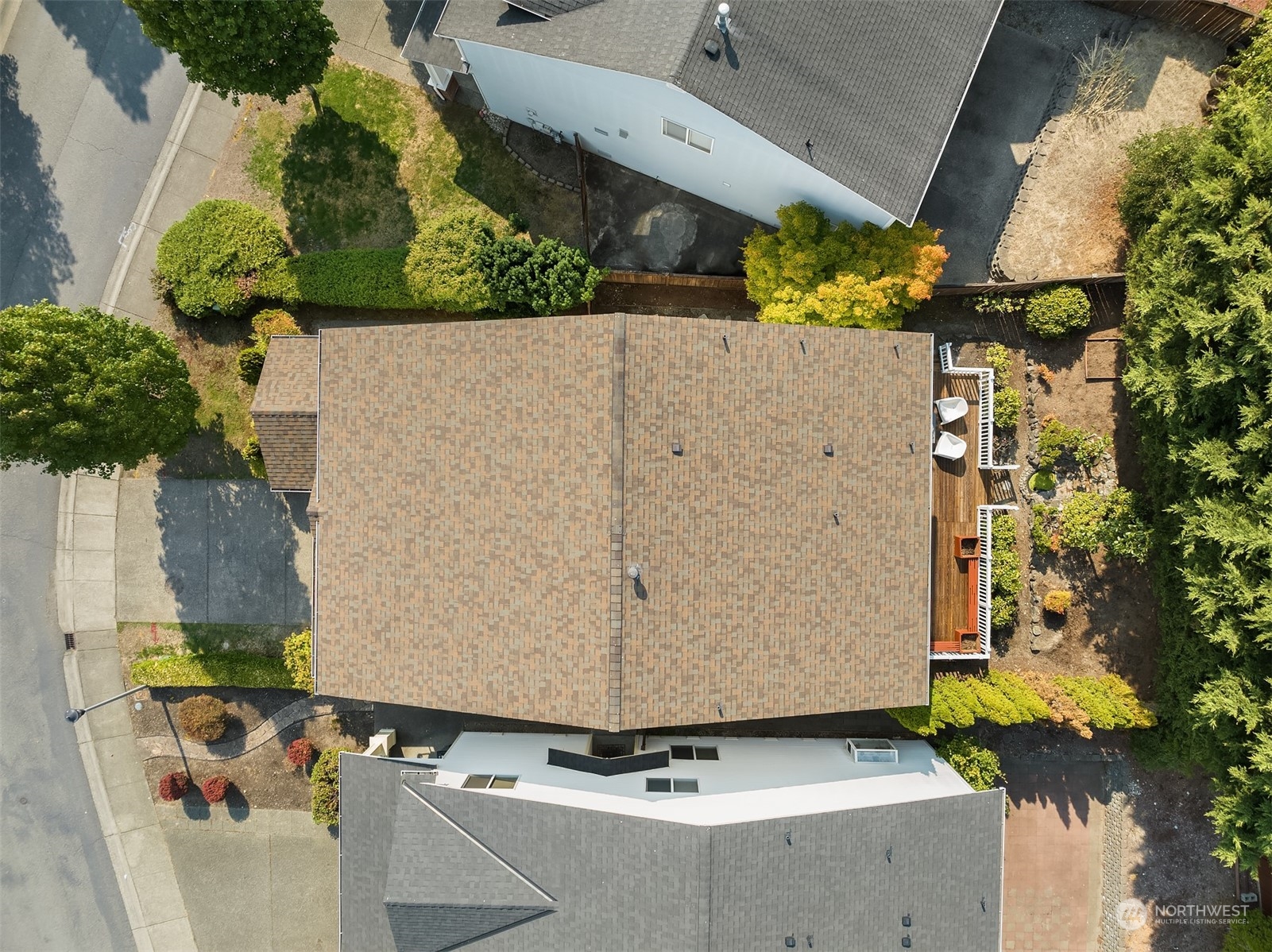9222 Northeast 173rd Place Bothell, WA 98011 - Photo 34 of 37 an aerial view of a house with a yard